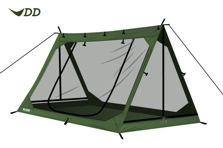 DD Hammocks SuperLight - A-Frame - Mesh Tent – Preppers Shop UK