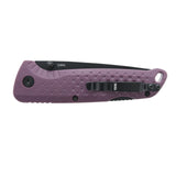SOG Adventurer LB Black Folding Knife Dusk Purple