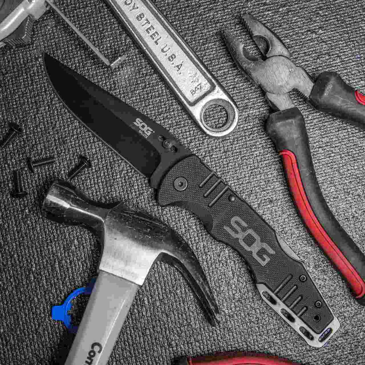 SOG Salute Black Folding Knife