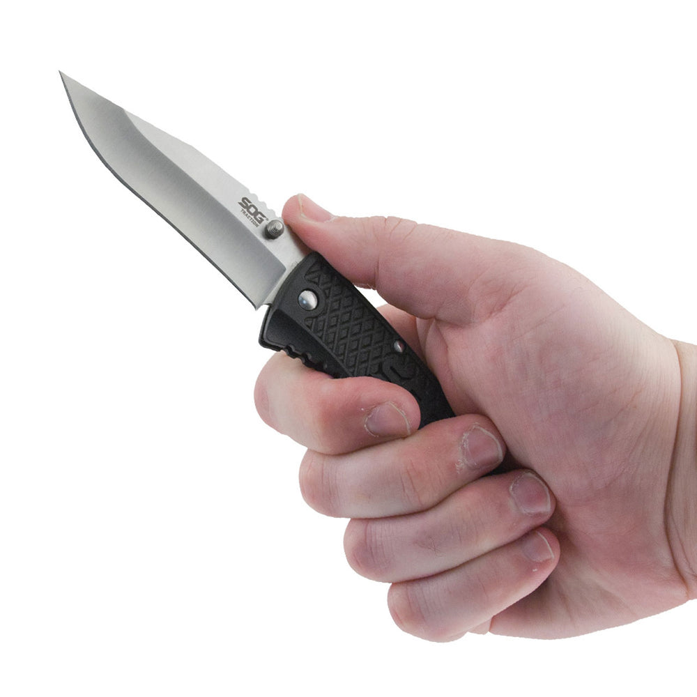SOG Traction Clip Point Folding Knife