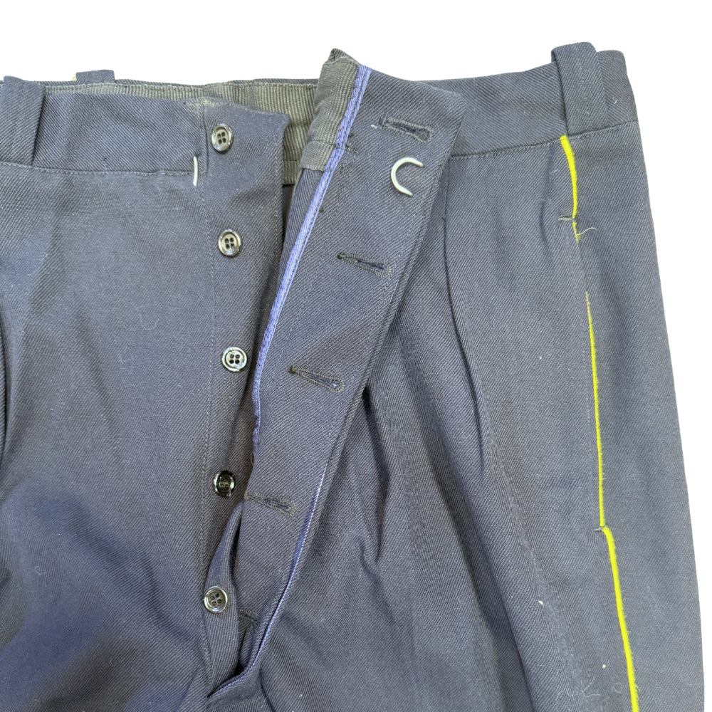 Swedish Army Dress Trousers with Yellow Stripe