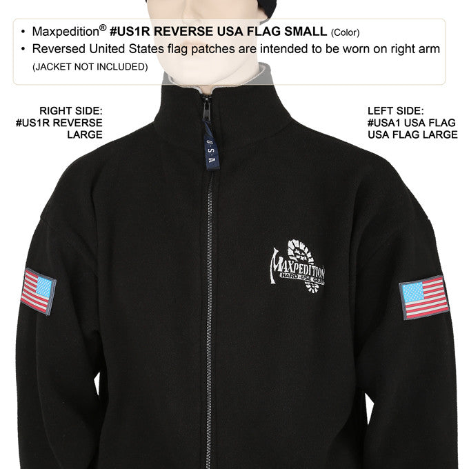 Maxpedition Reverse USA Flag Swat Patch Small