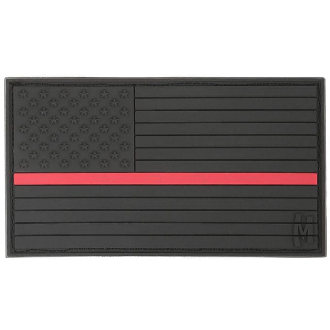 Maxpedition USA Flag (Firefighter Thin Red Line) Patch Large