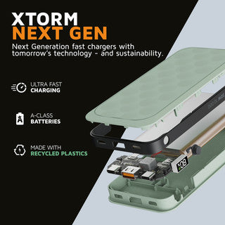 XStorm Fuel Series 5 Power Bank 20W - 10,000 mAh - Sage Green