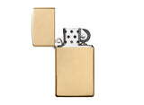 Zippo Slim High Polish Brass Lighter