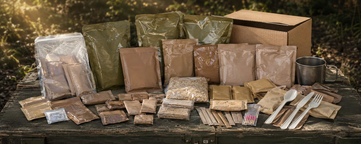 Bushfire Ration Packs Army Ration Packs UK | Military Rations & MRE Meals – Preppers Shop UK