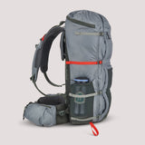 Sierra Designs Flex Trail 40L-60L Backpack Bag - Wild Dove/Peat
