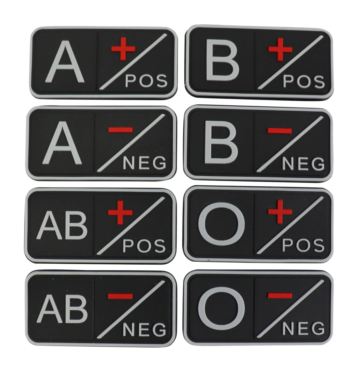Kombat UK Tactical Blood Group Patch - Black - O-