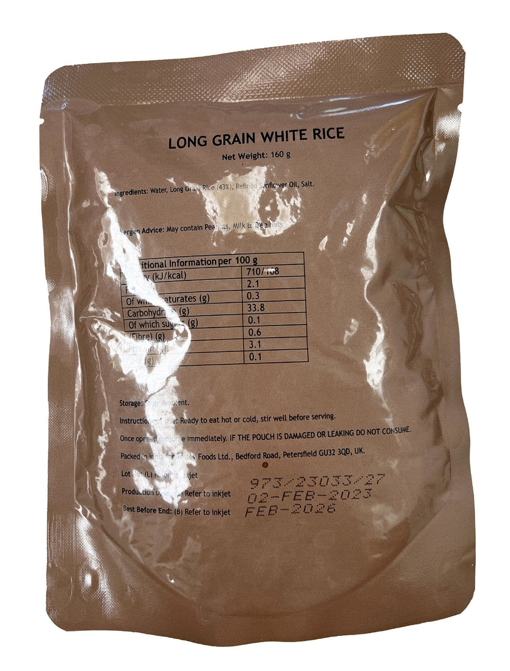 2024 British Army Ration Menus – Preppers Shop UK