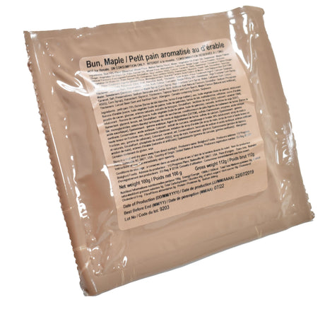 British Army Ration Pack Meal Pouch - Maple Syrup Bun