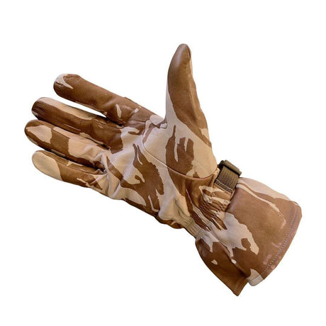 British Military Desert Warm Weather Leather Combat Gloves