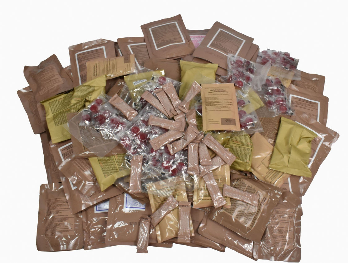 Bulk Ration Packs! Camping Food - Freeze Dried & Wet MRE Ration Meal ...