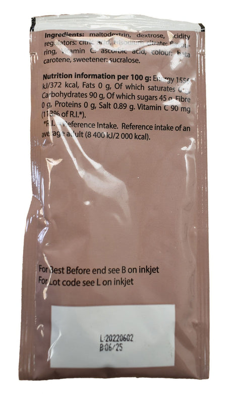 British Military Ration Pack Accessory - Tutti Fruitti Fruit Flavour Drink Powder 45g
