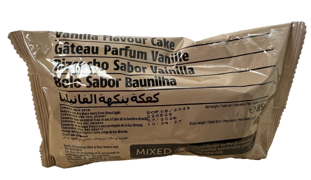 British Military Ration Pack Accessory - Vanilla Flavour Cake 85g