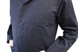 British Military Surplus Men's Long Coat Overall Jacket - Navy Blue