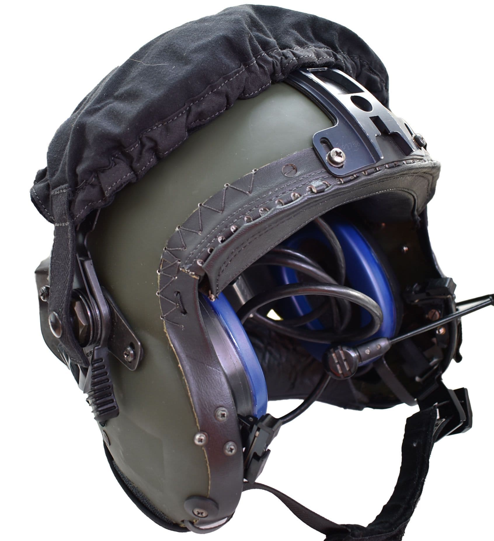 Mk.4フライトヘルメットインナーパイロット RAF イギリス空軍 実物 黄色 Medium - Helmet Flying Green Olive MK4B/4L Aircrew RAF British 個人装備