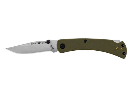 Buck 110 Slim Pro TRX Folding Lock Knife - O.D. Green
