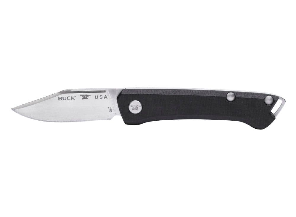 Buck 250 Saunter Clip Point Folding Knife - Black - UK EDC