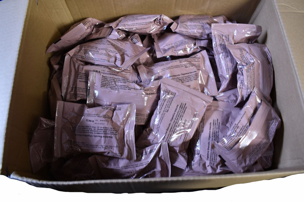 Open Army Ration Packs BULK BUY - British Army Ration Pack - Military Nairns Oat Digestive Bi ...