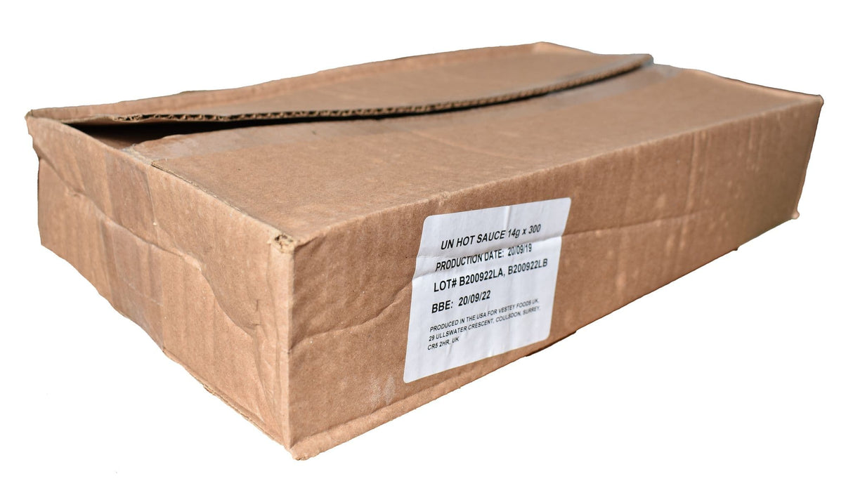 BULK BUY - British Army Ration Pack Pouch - Military Tabasco Hot Sauce x 300