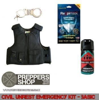 Protest Protection Kit Civil Unrest Defence Kit - Basic – Preppers Shop UK