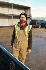 Czech Military Tan Waxed Bib & Brace Cotton Trousers