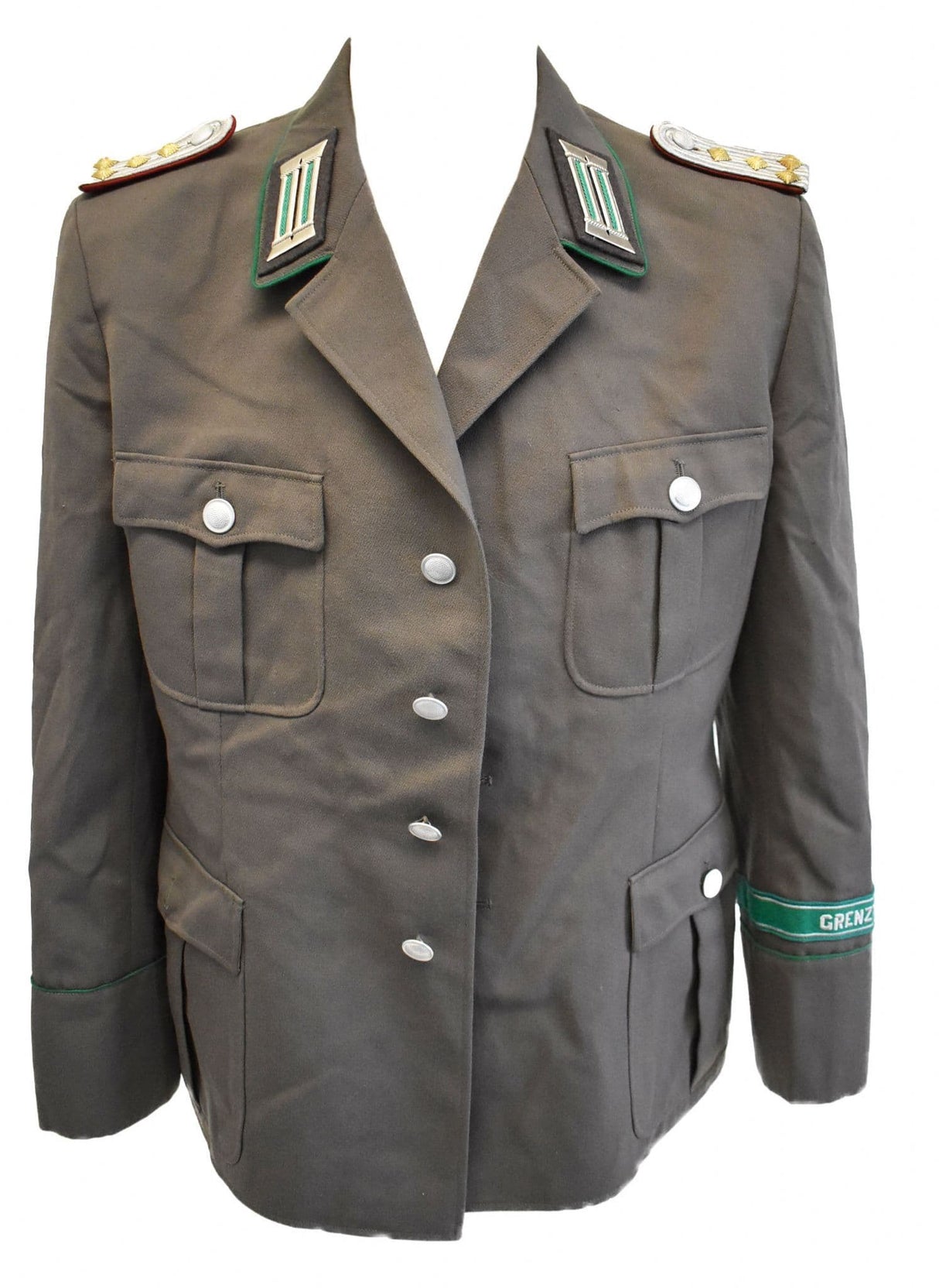 East German Army Border Guard Grey Uniform Dress Jacket