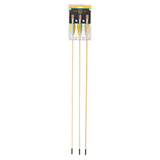 EK Archery Natural Wooden Feather Arrows 28" - Pack of 3