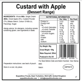Expedition Foods Freeze Dried Meal Pouch - Custard With Apple Dessert