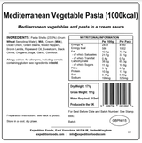 Expedition Foods Freeze Dried Meal Pouch - Mediterranean Vegetable Pasta - Various Sizes