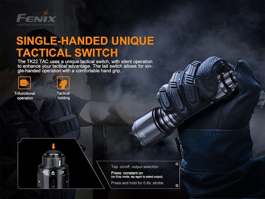Fenix TK22 Tac APF 2800 Lumen Military Rechargeable Torch