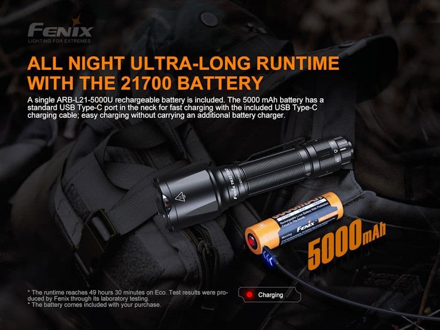 Fenix TK22 Tac APF 2800 Lumen Military Rechargeable Torch