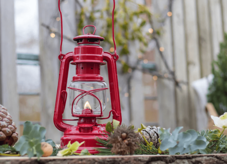 Feuerhand Baby Special 276 Hurricane Lantern - Ruby Red