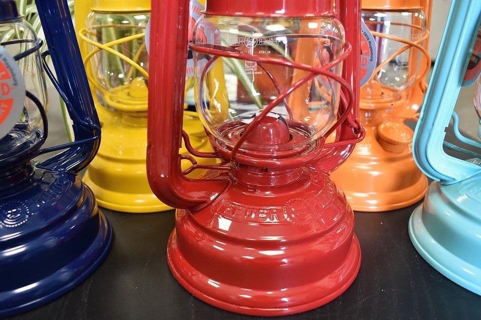 Feuerhand Baby Special 276 Hurricane Lantern - Ruby Red