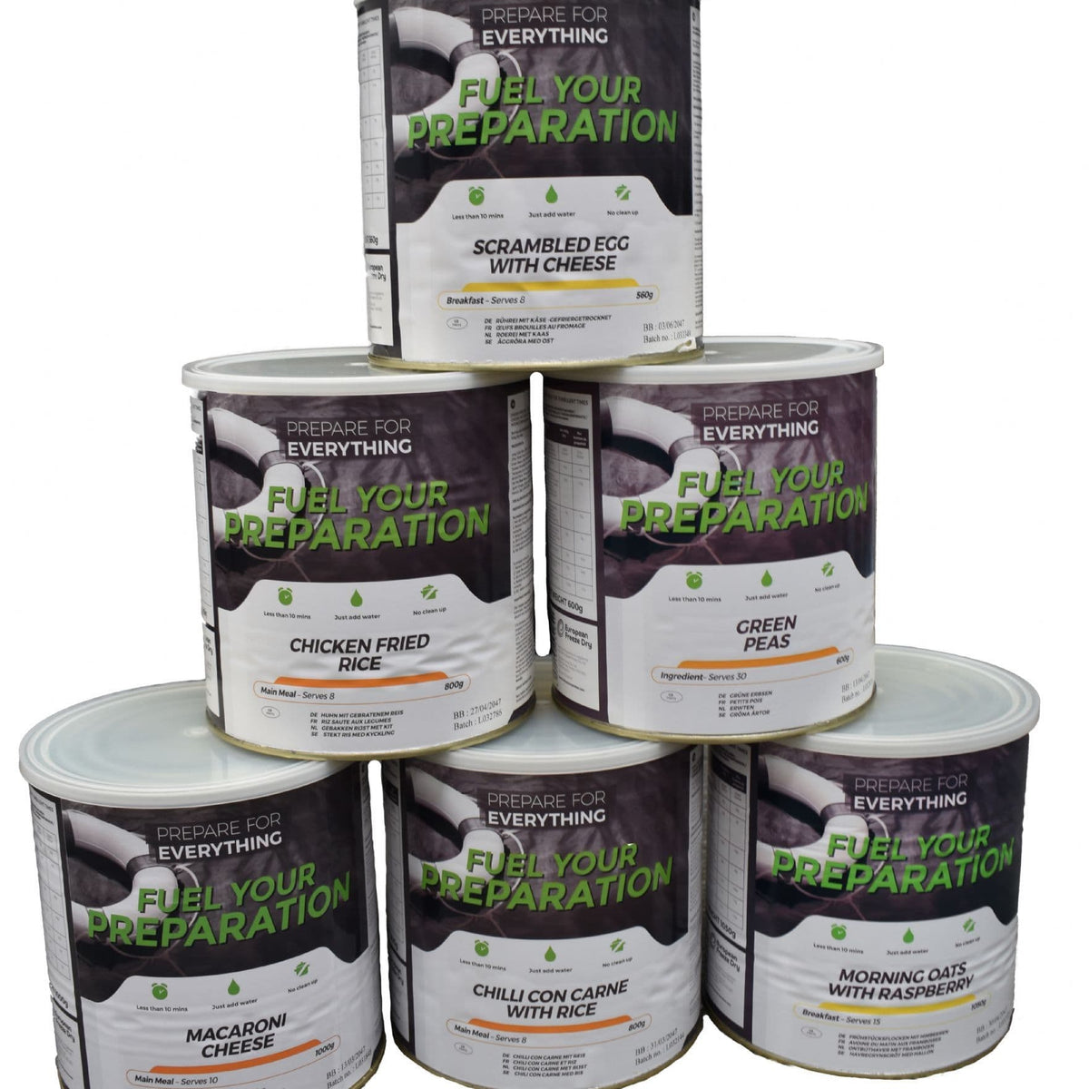 Fuel Your Preparation 1 Month Freeze Dried Ration Meal Kit - 79 ...