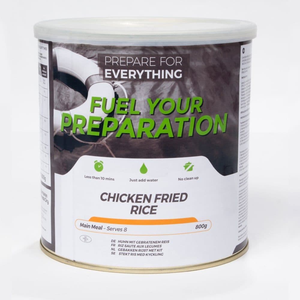Fuel Your Preparation Freeze Dried Food Ration Meal Tin - Chicken Fried Rice