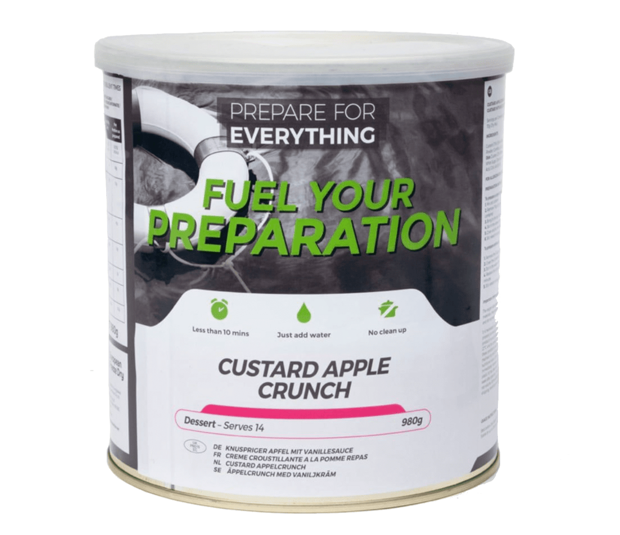Fuel Your Preparation Freeze Dried Food Ration Meal Tin - Custard Apple Crunch