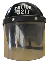 Genuine British Riot Police Protective Helmet - Black
