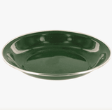 Highlander Deluxe Enamel Vintage Camping Soup Plate - Green