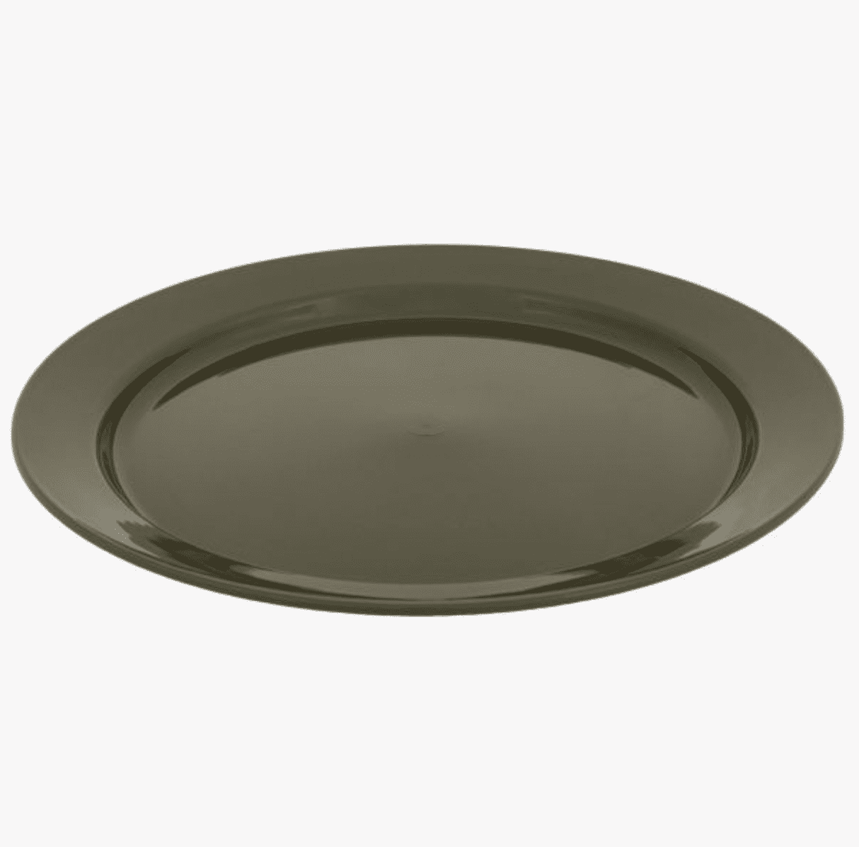 Highlander Olive Green Flat Plate - 24cm