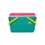 Igloo Retro 25Qt / 23L Picnic Cooler - Dark Jade / Bold Magenta / Livewire Yellow