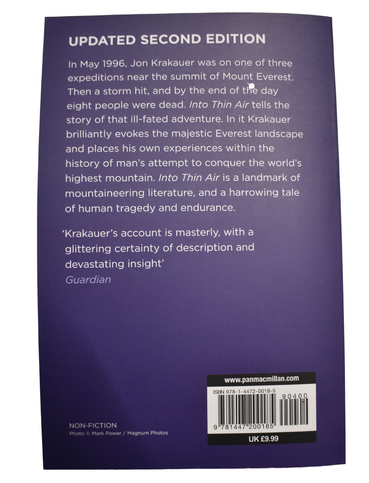 Into Thin Air Book By Jon Krakauer