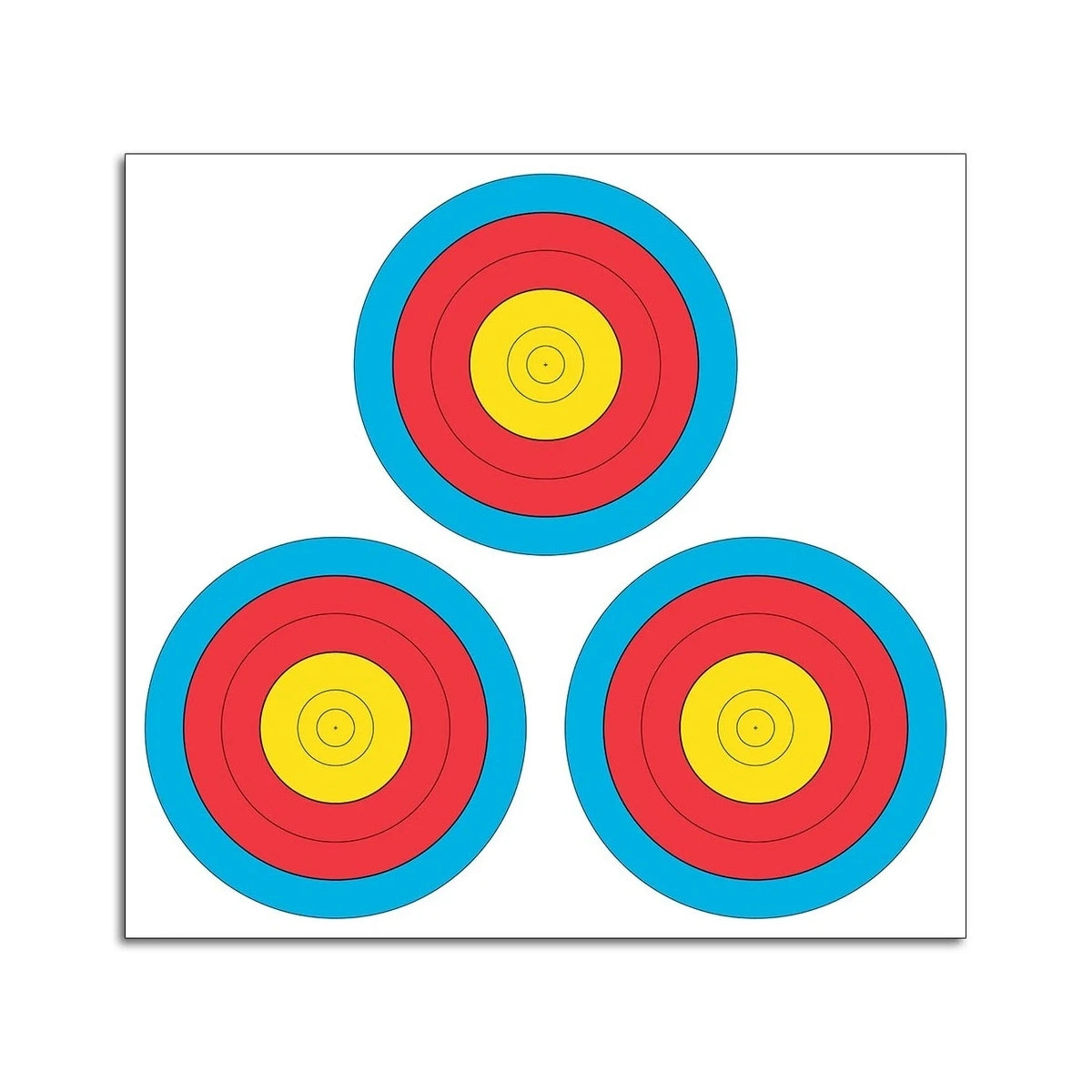 Man Kung Paper Target face FITA 3x20 cm Las Vegas – Preppers Shop UK