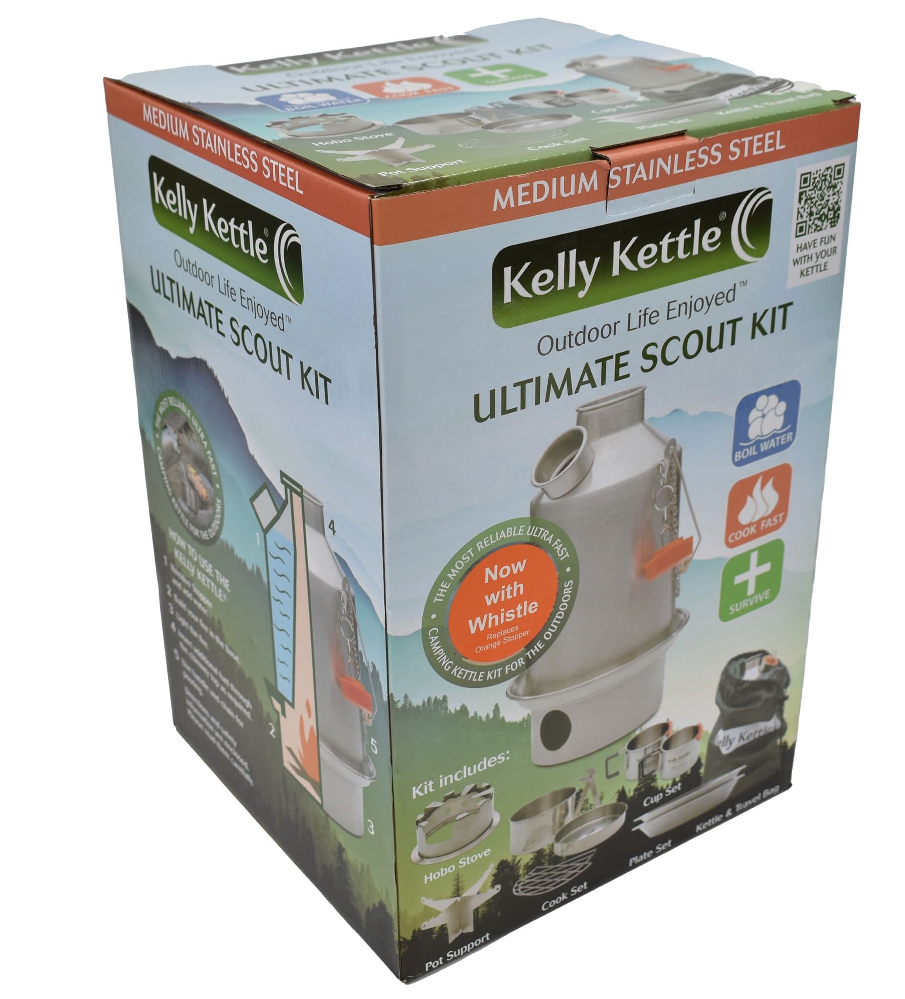 Kelly Kettle Ultimate Scout Kit Medium Stainless Steel – Preppers