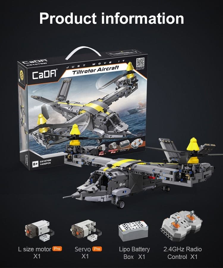 Kombat UK Tiltrotor Aircraft Blocks - C61076W