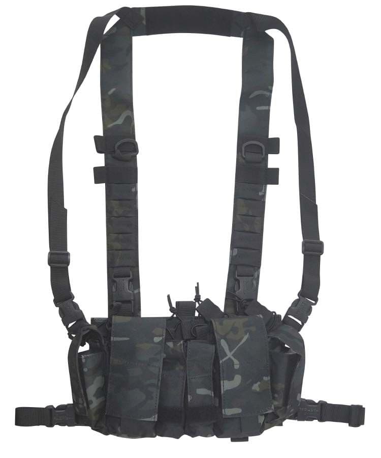 Kombat UK Delta High Capacity Chest Rig - Black | Preppers Shop UK