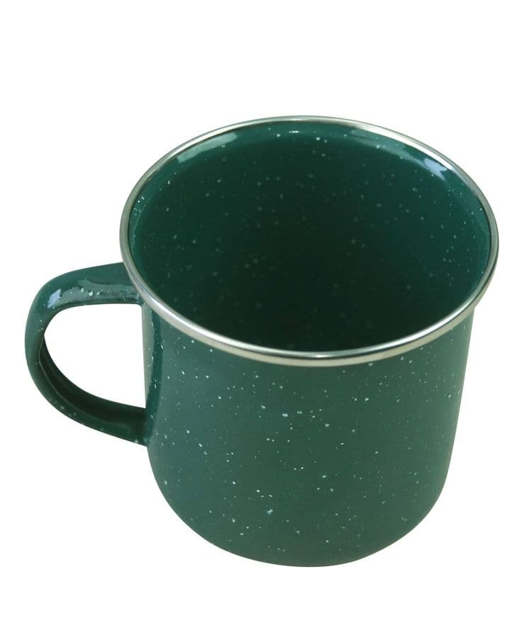 Kombat UK Deluxe Enamel Mug - Green