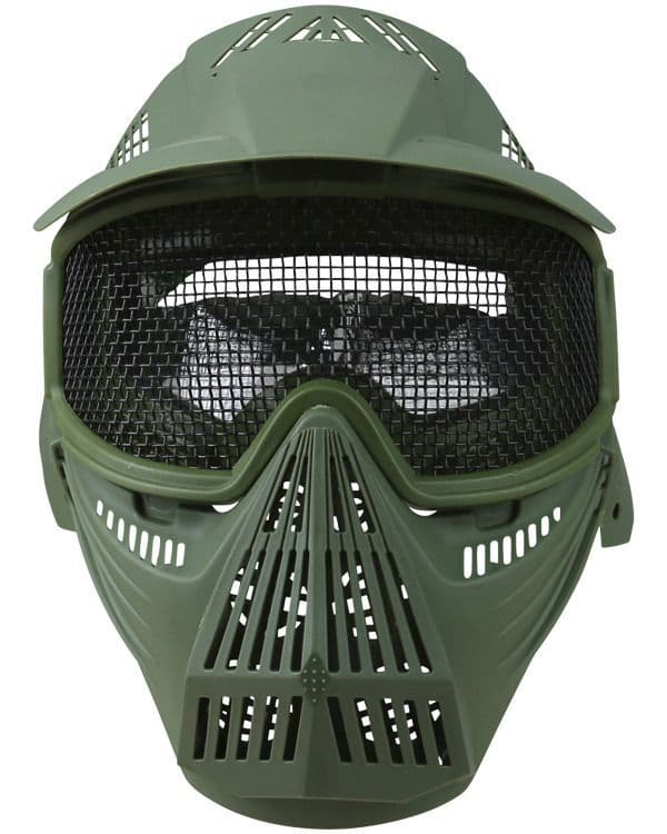 Kombat UK Full Face Mesh Mask - Olive