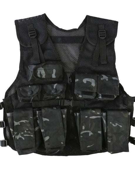 Kombat UK Kids Assault Vest & Helmet Set - BTP Black