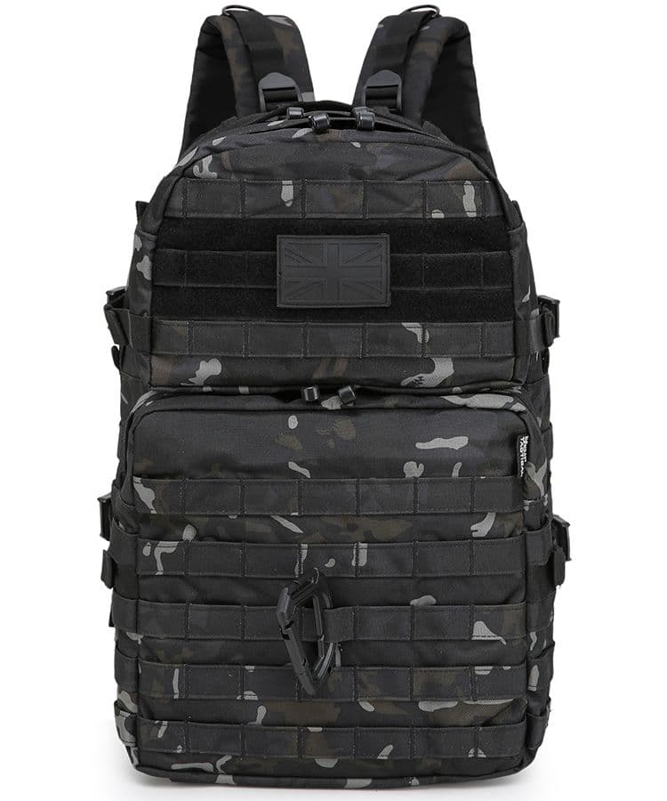 Kombat UK Medium Molle Assault Pack - 40 Litre Capacity, BTP Black